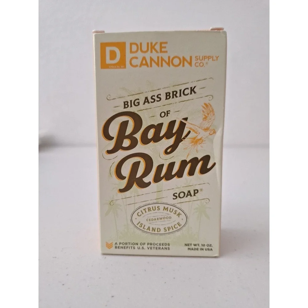 Duke Cannon Big American Bay Rum Soap XL Size 10 oz Cedarwood Citrus Musk Scent
